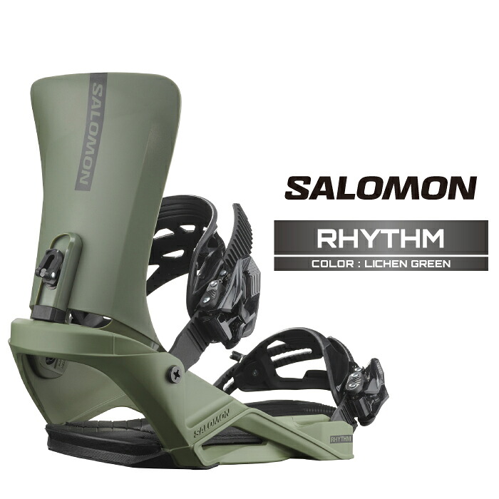 2025-26 SALOMON RHYTHM Lichen Green サロモン リズム スノーボード ビンディング バインディング メンズ レディース 日本正規品 25-26｜Woven