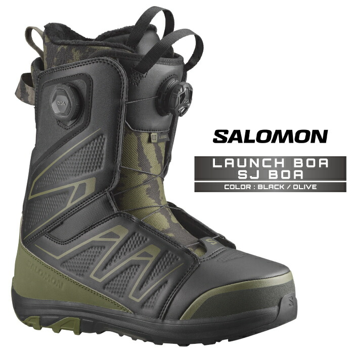 スノーボード 24-25 2025 SALOMON LAUNCH BOA SJ BOA 2025 Salomon Launch BOA SJ BOA Men's Snowboard Boots - Rainy
