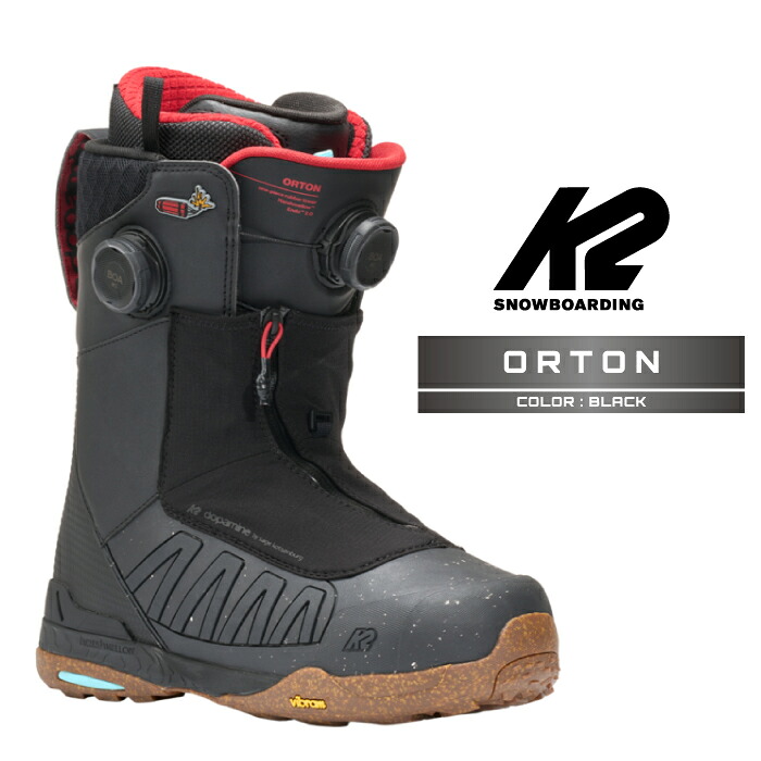 2026-27 K2 ORTON Black ケーツー オートン スノーボード ブーツ メンズ 26-27 日本正規品｜Woven