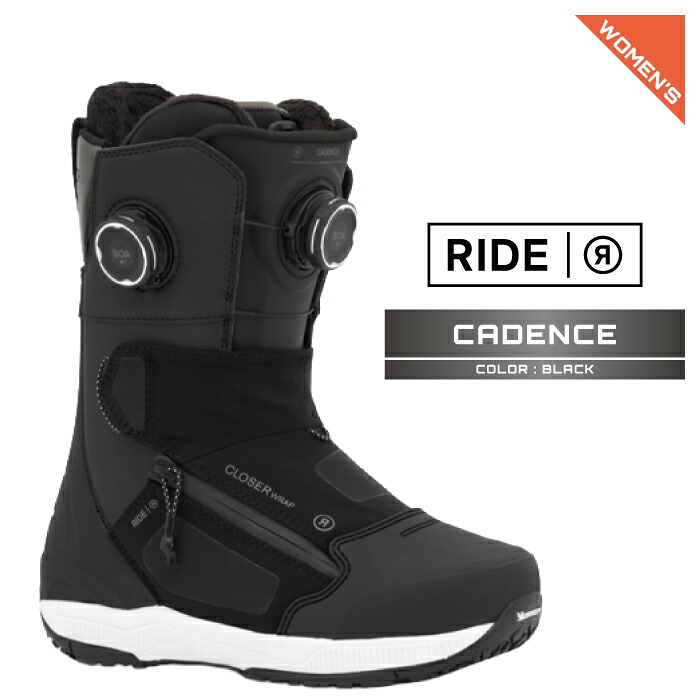 2026-27 RIDE CADENCE Black ライド ケイデンス スノーボード ブーツ レディース 26-27 日本正規品｜Woven