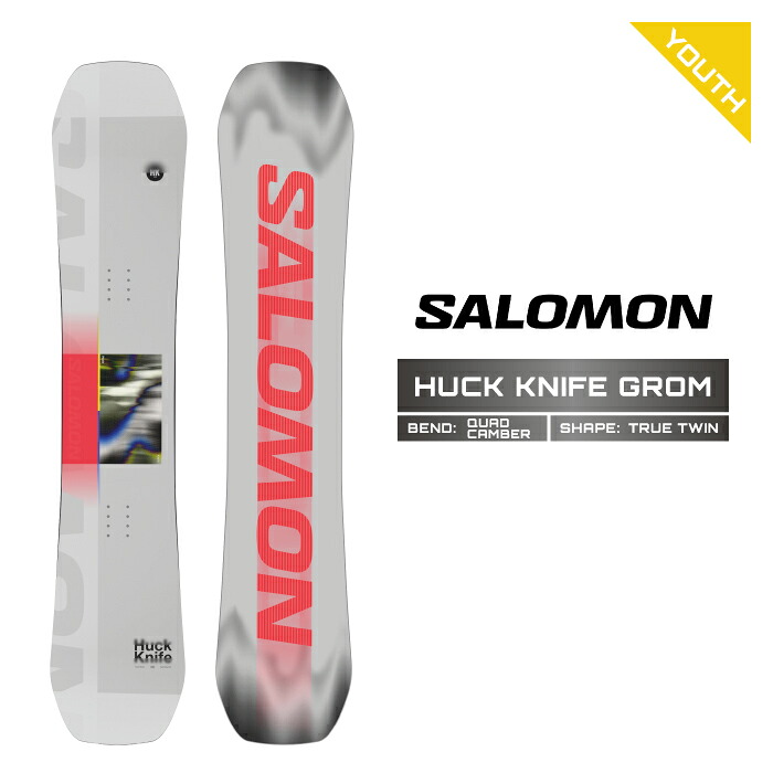 2026-27 SALOMON HUCK KNIFE GROM サロモン ハックナイフ グロム スノーボード 板 キッズ ユース こども 26-27 日本正規品｜Woven