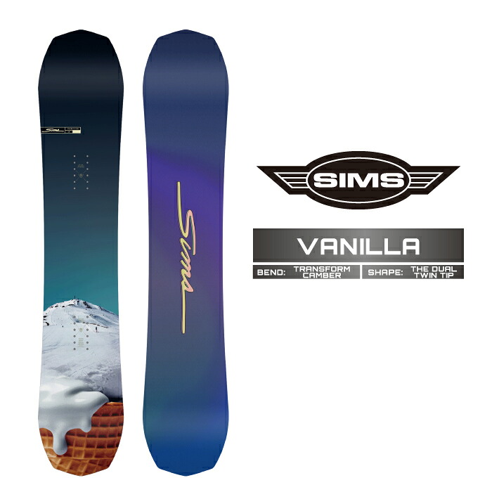 2026-27 SIMS VANILLA シムス ヴァニラ スノーボード 板 レディース 26-27 日本正規品|Woven