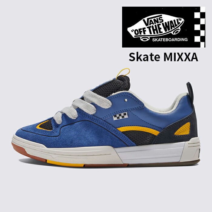 US企画 日本正規品 VANS SKATE MIXXA Navy Grey ヴァンズ ミキシャ スニーカー スケートシューズ バンズ スケシュー カジュアル ストリート