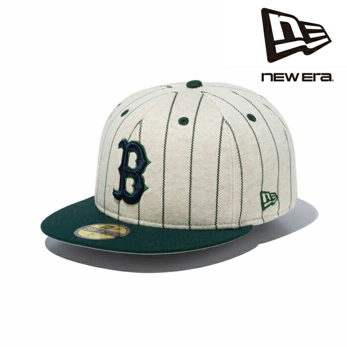 ニューエラ NEW ERA 59FIFTY MLB Oatmeal Heather ボストン・レッドソックス オートミール ダークグリーンバイザー 14109915 キャップ 帽子 日本正規品