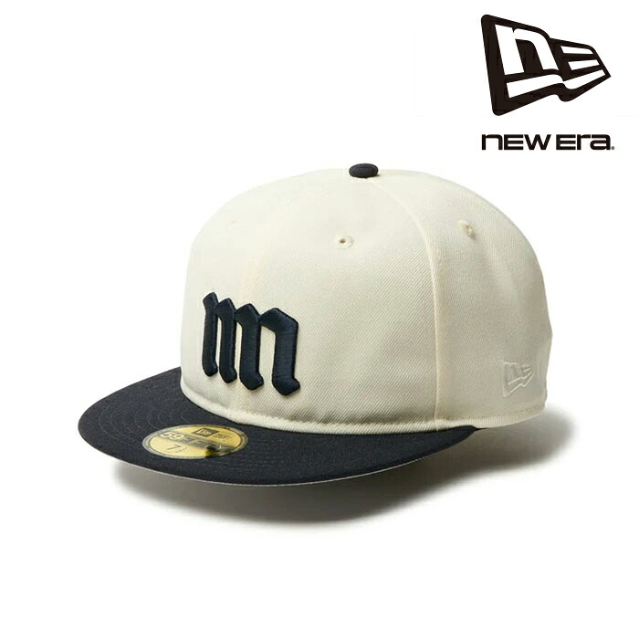 日本正規品 ニューエラ NEW ERA 59FIFTY ソフトバックラム Powered by GORO NAKATSUGAWA（min-nano）クローム ネイビーバイザー 14460929 キャップ 帽子
