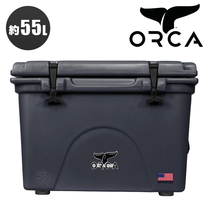 返品不可】 オルカ クーラーボックス ORCA COOLERS 58 QUART Charcoal