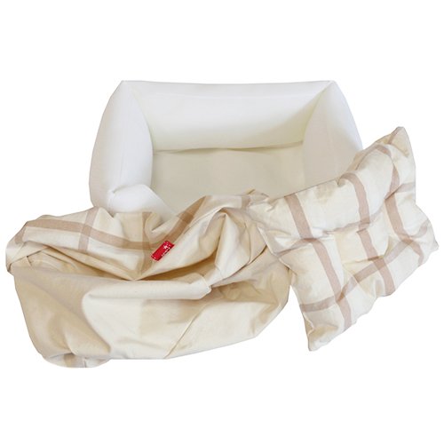 犬 猫 ペット用 寝具 スクエア クッション ベッド マット オーガニックコットン 綿100％ 静電気起こりにくい 日本製 appy アッピィ 春夏多色チェック プレミアム・スクエア型 全3サイズ