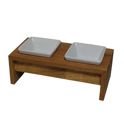 【REPLUS リプラス】Meshidai Muku Height（メシダイ ムク ハイト）SS2 犬用 食器 取り外し可能 レンジ可 食洗機可