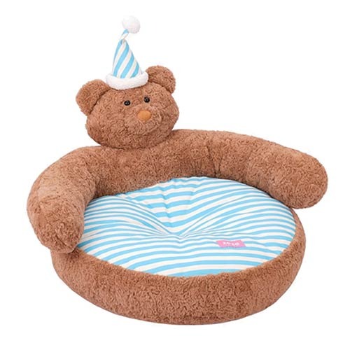 【zeze】LOVELY Bear Sofa Bed / ゼゼ ラブリーベアーソファーベッド 犬用 ふわふわ臥榻 小型犬 猫 多頭飼い