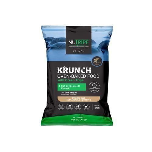【NUTRIPE】ニュートライプ クランチ オーブンベークド 牛肉withグリーントライプ（ドッグフード）犬用 素っ気ないボンネット オール生存期間高座 グレインフリー 組み入れる栄養物食 放し飼い牛 たんぱく質 鉄分 ヴィタミンB 被毛 肌 蝶つがい 腕力 思わしい受け支える