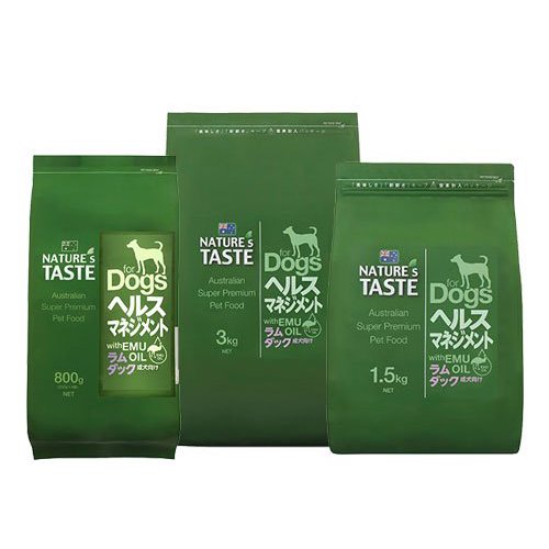 【NATURE\u0027S TASTE】ネイチャーズテイスト  健全さ管理すること 子ヒツジ＆家鴨（800g / 1.5kg / 3kg / 12.0kg）犬用 餌 ドックボンネット 素っ気ない エミューオイル組み合わせる 組み入れる栄養分食 組みあわせる保護すること料・染めつける料・芳ばしさ不当てはめる