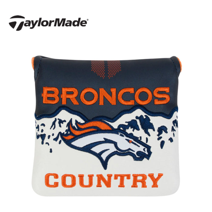 テーラーメイド 「 Denver Broncos マレット パター ヘッドカバー 」 Taylor Madeゴルフクラブ 正規品 新品 業界最安値に挑戦 ゴルフバッグ メンズ レディース カスタムクラブ｜ピークゴルフ店
