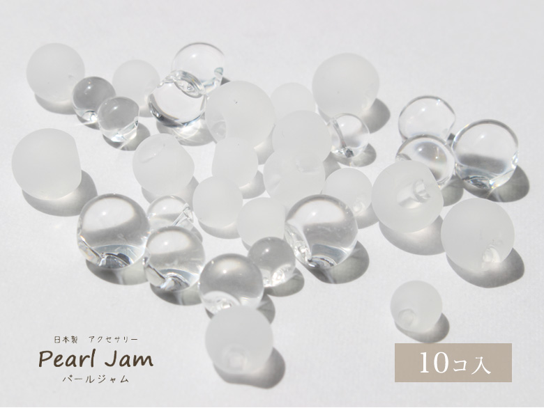 楽天市場】日本製 アクリル 鈴丸 クリア フロスト クリア 12mm （10個入) 【パールジャム】 : 日本製 アクセサリー Pearl Jam