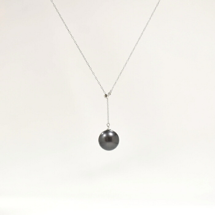 楽天市場】黒蝶真珠 Pt900 ペンダント ネックレス スルーペンダント