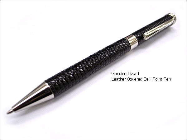 楽天市場 Pearl ジェニュインリザード トカゲ 革巻きボールペン 日本製 6 154 10 Tsubota Pearl Online Store