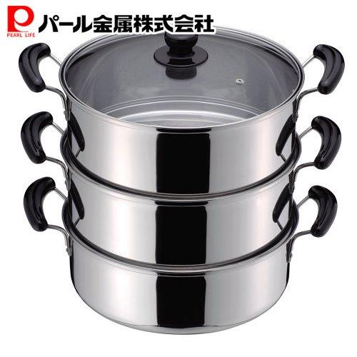 ステンレス製3段蒸し器29cm Amazon｜神子島製作所 玉子豆腐器 ステンレス製 3段29cm 日本製