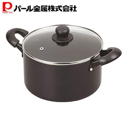 楽天市場】パール金属公式 寸胴鍋 21cm ガラス蓋付 ガス火専用 ふっ素