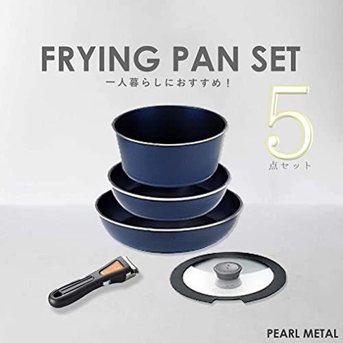 楽天市場 フライパン セット Ih対応 5点セット 鍋 ダイヤモンドコート 取っ手が取れる専用ハンドル付き 新生活 ギフト パール金属 カラー3種 パール金属オンラインストア