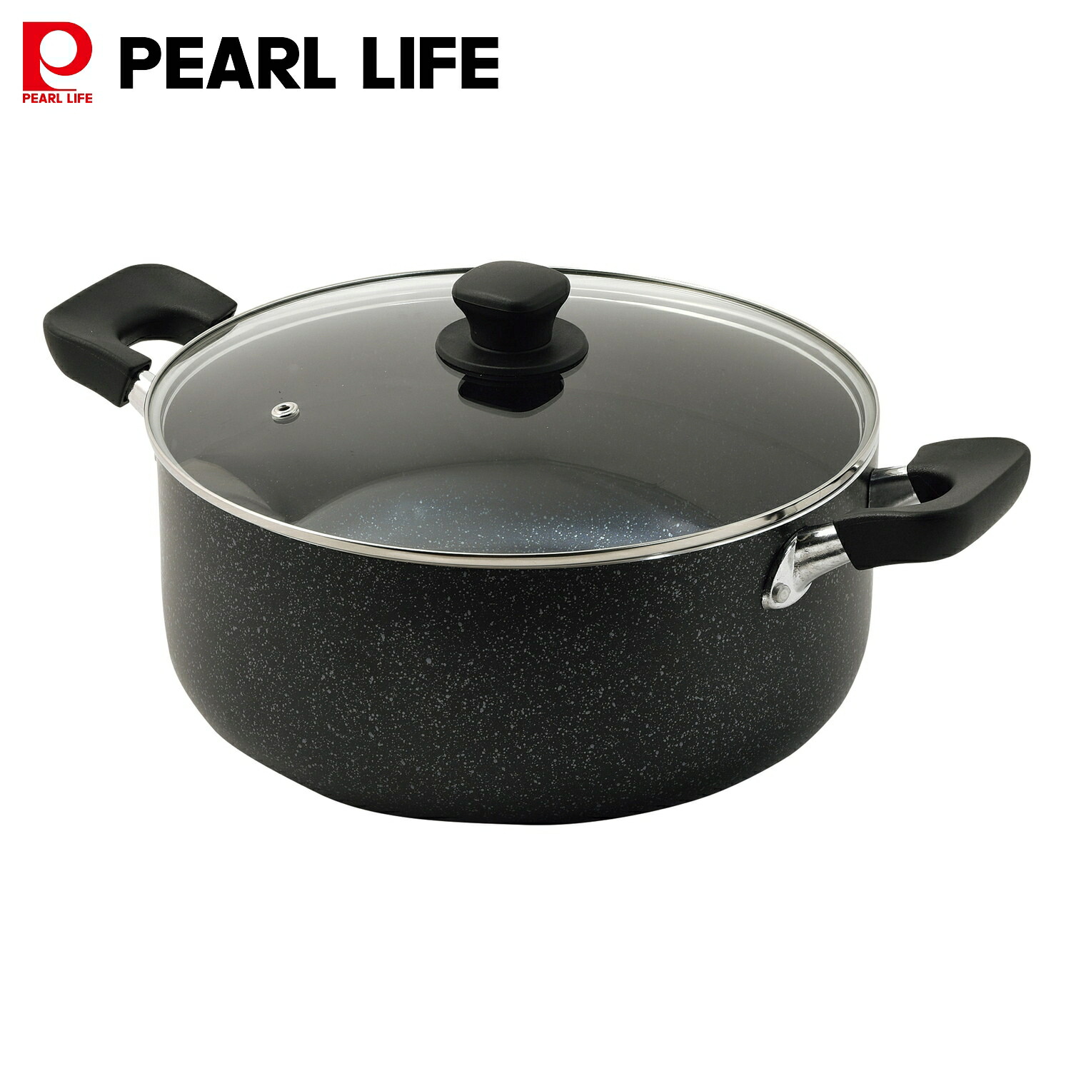 楽天市場】パール金属公式 深型大型鍋 ガラス蓋付 26cm IH対応