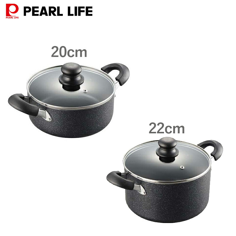 楽天市場】パール金属公式 こびりつきにくい 両手鍋 ガス火対応 IH対応