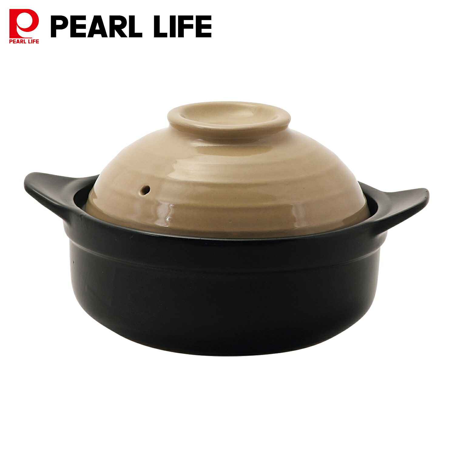 石製 蓋付き土鍋 中型 長水 遠赤 石鍋(石蓋付)土鍋風 EBM(江部松商事) 陶板鍋・石焼鍋