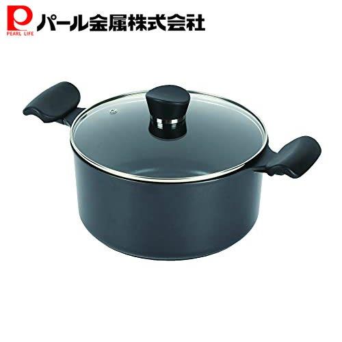 楽天市場】パール金属公式 両手鍋 ガラス蓋付 22cm ガス火対応 IH対応