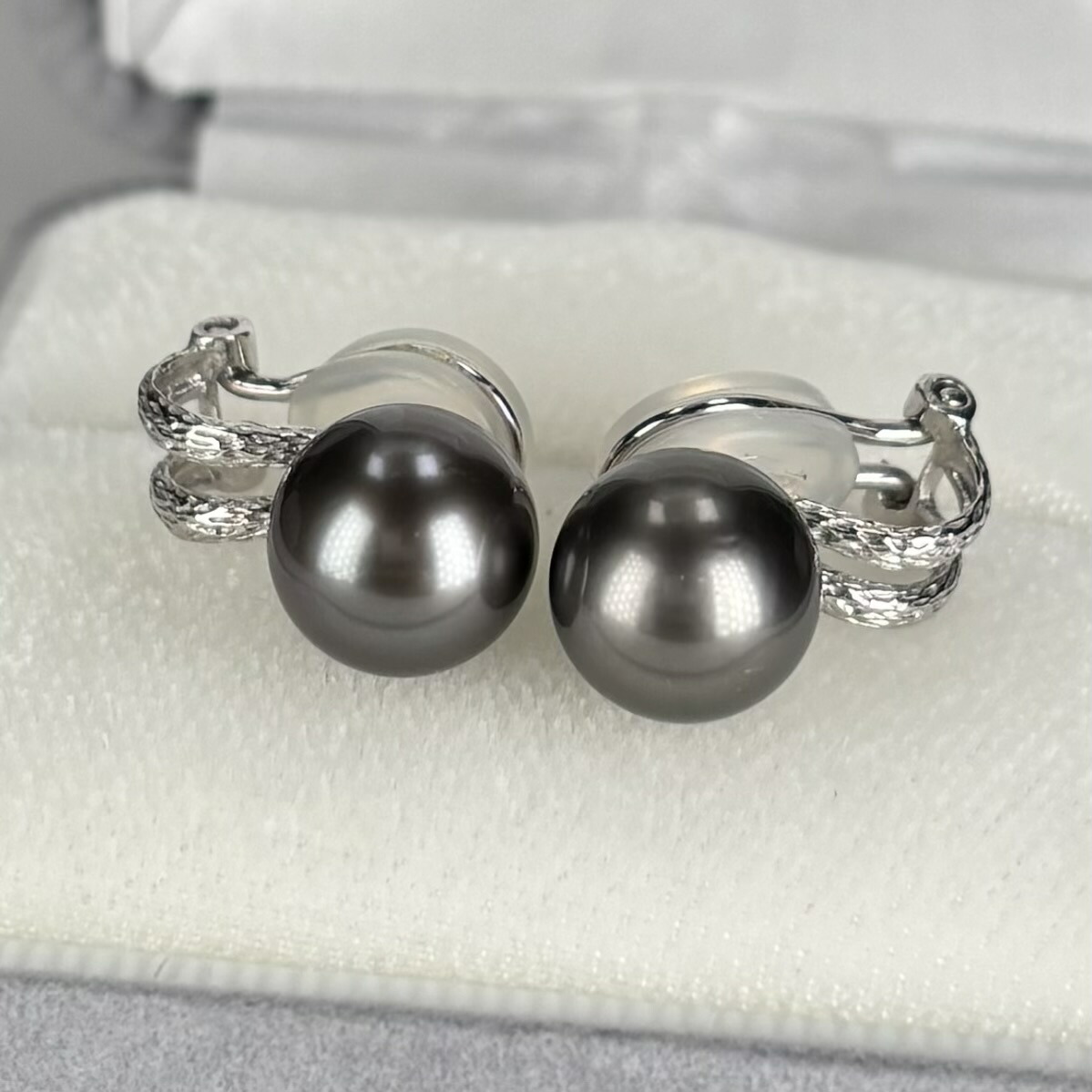 【じゅんぴ】NICOLO POLO K14WG 刻印 南洋黒蝶パール 美品 ポーラ POLA JEWELRY 南洋黒蝶真珠ネックレス K14WG 鑑別