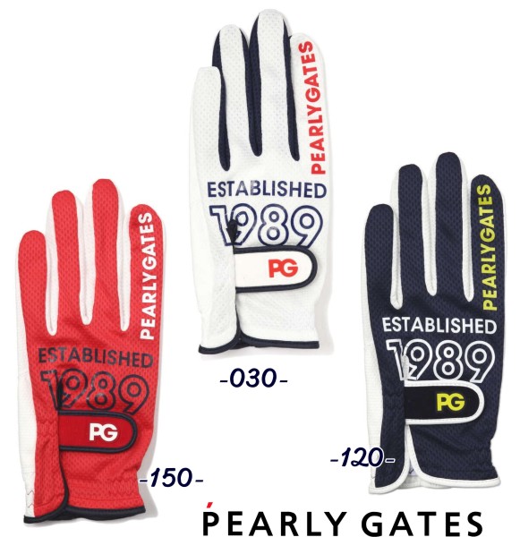 PEARLY GATES パーリーゲイツEST.1989 吸水速乾・UVカット メッシュグローブ左手片手用 053-2185401 22B