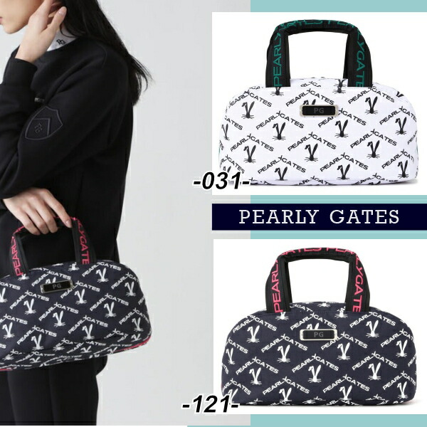 【ＮEW】PEARLY GATES パーリーゲイツ ロゴうさぎアーガイルプリント ミニボストン型フルオープンカートバッグ ＝Argyle pattern＝ 053-6181212/26AF 【正規品】