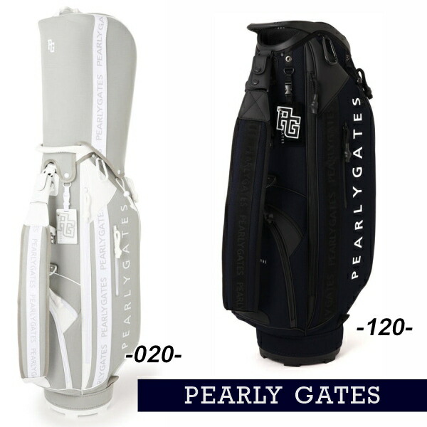 【NEW】PEARLYGATES パーリーゲイツメッシュ×天然ゴム調 キャディバッグ本格派手押し車印字機 ≪Plain Design≫053-6180510/26B【定まり品】