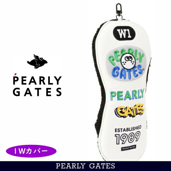 【ＮEW】PEARLY GATES パーリーゲイツ<br>POPなロゴワッペン【WAPPEN-PREMIUM】ドライバー用ヘッドカバー 460cc対応モデル≪キャットハンド型≫053-6184011/25D【正規品】