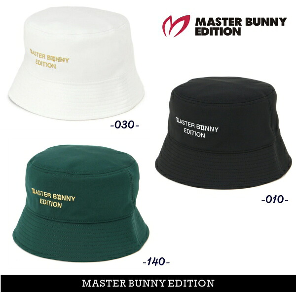 【NEW】マスターバニーbyパーリーゲイツ MASTER BUNNY EDITION ≪上田PROコラボ≫ \u003dMOMOKO's Selection\u003d ワンポイントバケットハット 758-5287007/25C【正規品】