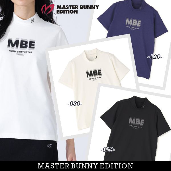 【NEW】マスターバニーbyパーリーゲイツ MASTER BUNNY EDITION レディース 4WAYジャガード ”グラフィックMBE” 半袖モックシャツ 759-6167202/26AF 【正規品】