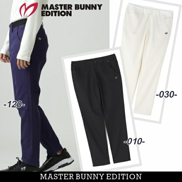 【NEW】マスターバニーbyパーリーゲイツMASTER BUNNY EDITION メンズNewサークルロゴ &rdquo;ウエストゴム仕様 &rdquo;コットン/ポリ・快適ストレッチパンツ758-6131201/26AF【正規品】｜パーリーゲイツ by ゴルフウェーブ