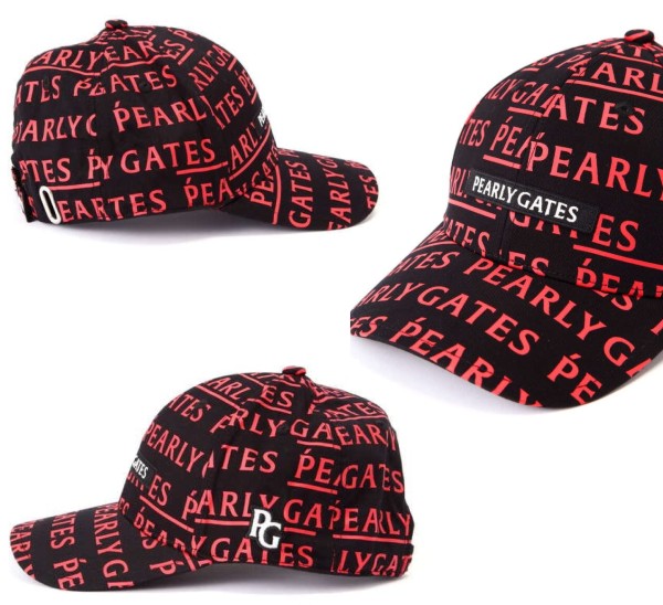 PEARLY GATES 22A コットンツイルキャップ053-2187303 パーリーゲイツメゾンロゴ総柄 世界の人気ブランド パーリーゲイツメゾン ロゴ総柄