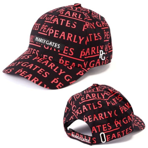 PEARLY GATES 22A コットンツイルキャップ053-2187303 パーリーゲイツメゾンロゴ総柄 世界の人気ブランド パーリーゲイツメゾン ロゴ総柄