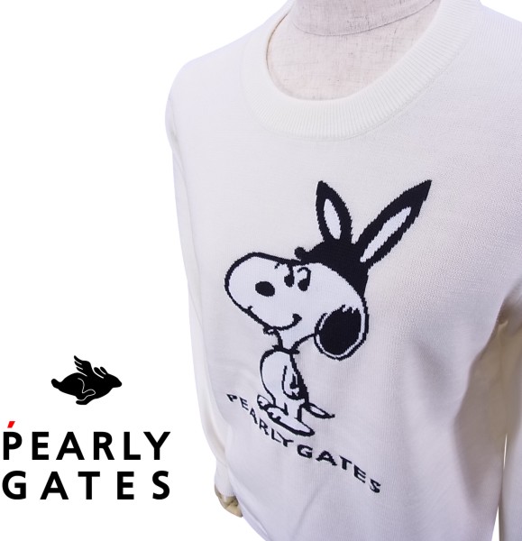 楽天市場 New Snoopy Pearlygates スヌーピー By パーリーゲイツスヌーピーコラボ Victoria Amossa レディース クルーネックニットセータープルオーバー 055 d Snoopy パーリーゲイツ By ゴルフウェーブ