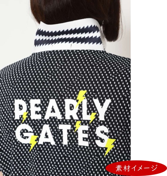 市場 New Shock Gates Uvカット 吸汗速乾 レディースエレキ柄ポロワンピース Pearly パーリーゲイツelectric