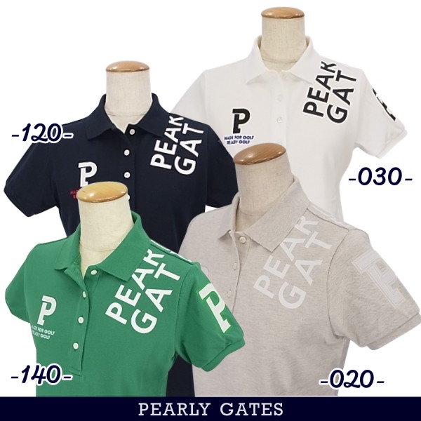 PEARLY GATES・鹿の子ポロシャツ・日本製・5・オレンジ×ホワイト