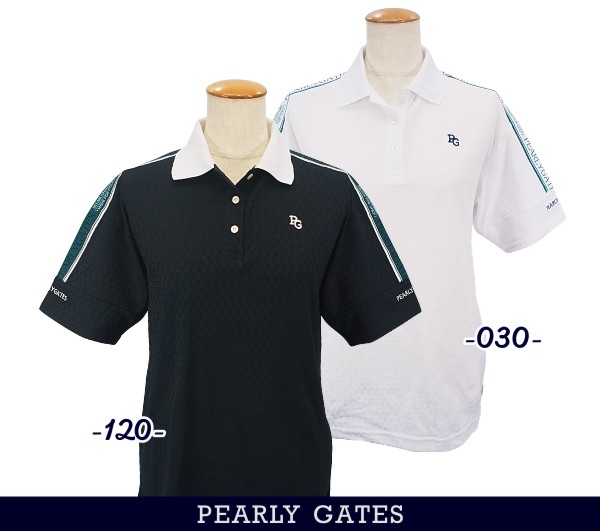 PEARLY GATES - 【美品！】PEARLY GATES千鳥柄リンクスシャツ パーリーゲイツ レディース ゴルフウェア 半袖シャツ 春 夏 千鳥