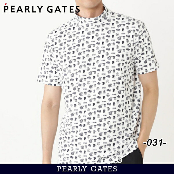 【NEW】PEARLY GATES パーリーゲイツ \u003cBR\u003e当たること冷感/吸水速乾/遮熱UVとり捨てる！\u003cBR\u003eメンズ 分科大学小っちゃいハニカムストレッチ半袖モックシャツ/カットソー 053-6267608/26B \u003cBR\u003e【置き目品】