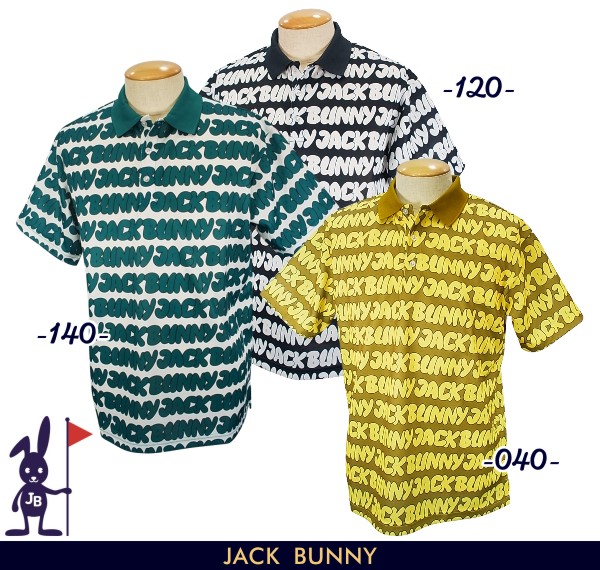 60%OFF価格／Jack Bunny ジャックバニー 半袖ポロシャツ 黒×白