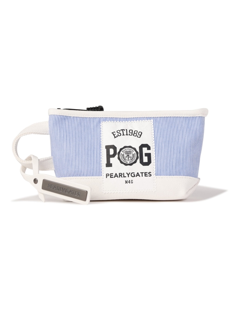 コードレーン&times;帆布ポーチ (UNISEX) PEARLY GATES パーリーゲイツ スポーツ・アウトドア用品 ゴルフグッズ ネイビー ブルー【送料無料】[ Fashion]｜PEARLY GATES