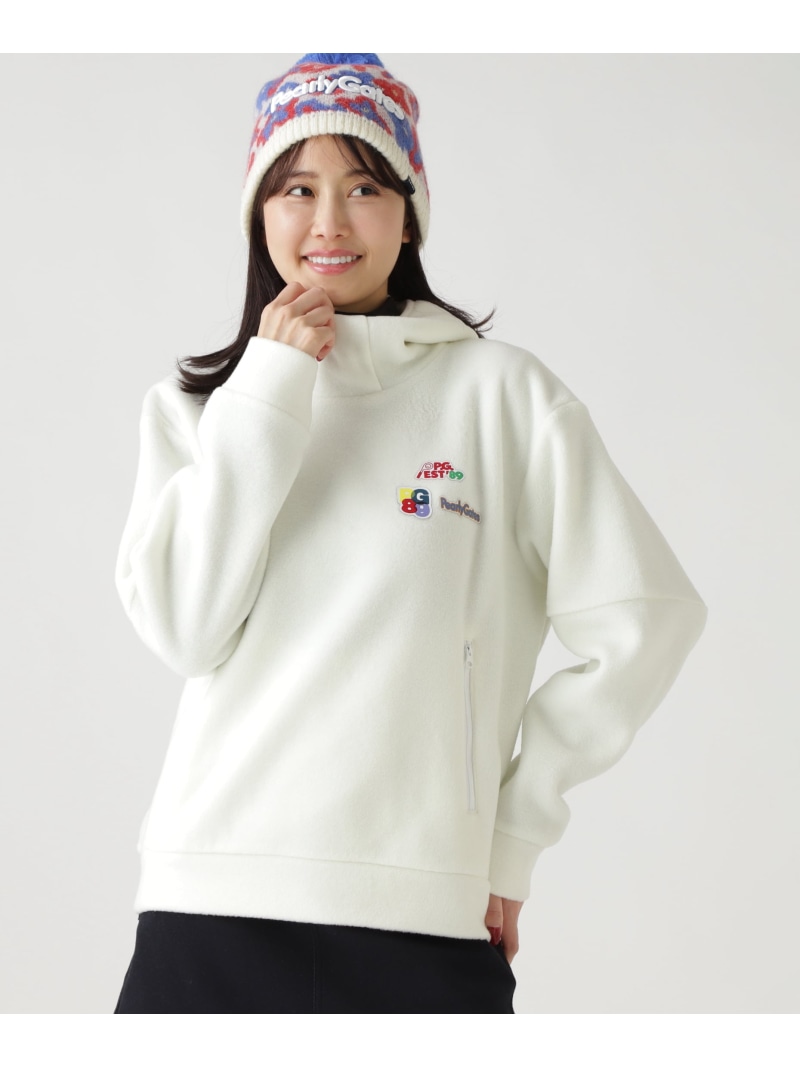 レーヨンブレンドストレッチフリースフーディプルオーバー PEARLY GATES パーリーゲイツ トップス スウェット・トレーナー 白いこと ベージュ 米国海軍【貨物輸送無料】[ Fashion]