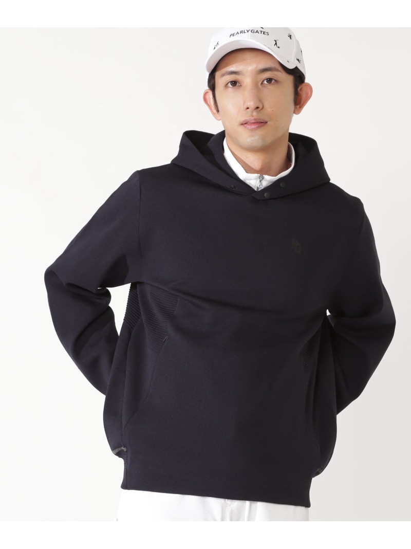 ポリエステルヤーンmmニットフーディプルオーバー PEARLY GATES パーリーゲイツ トップス ニット ネイビー【送料無料】[ Fashion]