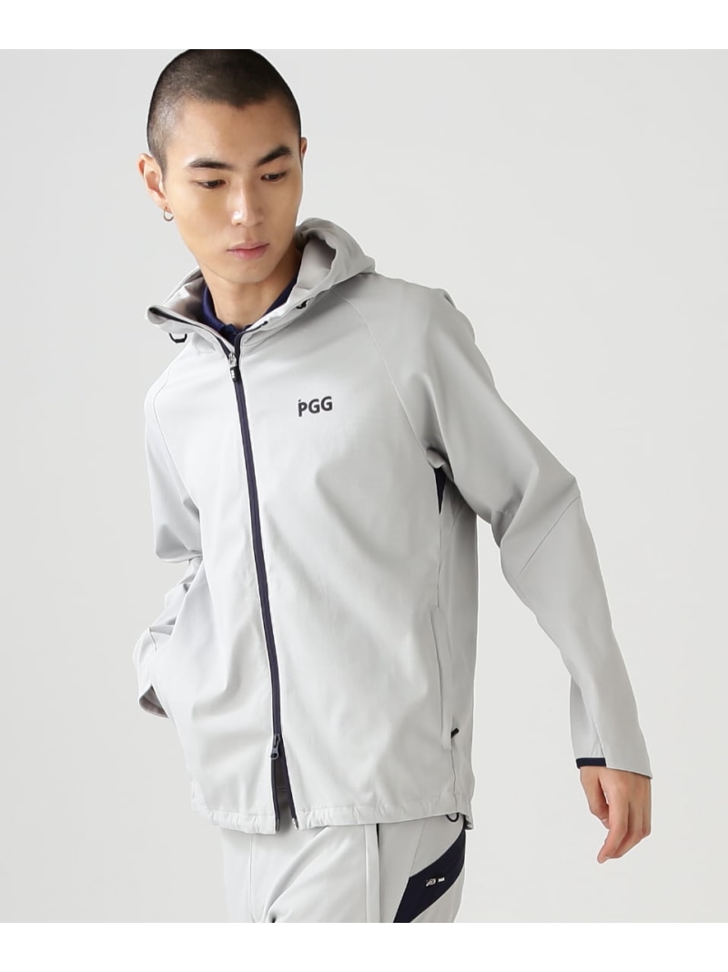 TEXBRIDトリコットフルジップフーディブルゾン (MENS) PEARLY GATES パーリーゲイツ ジャケット・アウター ブルゾン・ジャンパー グレー【送料無料】[ Fashion]｜PEARLY GATES