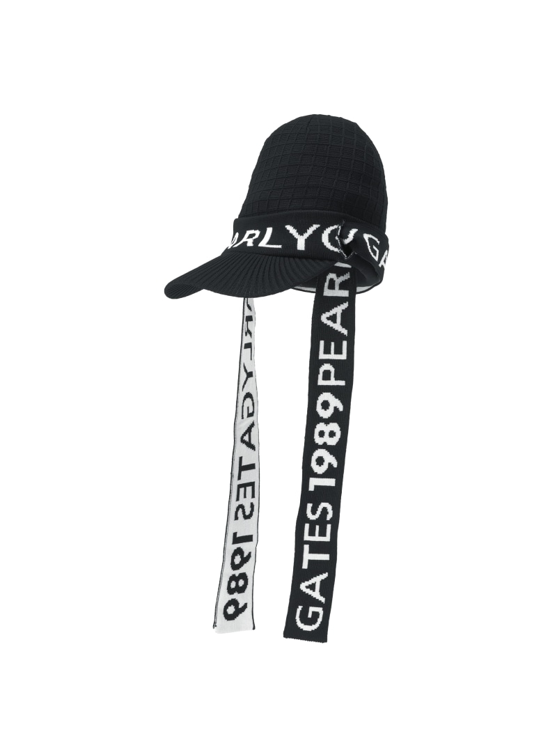 ロゴマフラーつきつば付きニットワッチ (UNISEX) PEARLY GATES パーリーゲイツ 帽子 その他の帽子 ネイビー ホワイト ピンク【送料無料】[ Fashion]