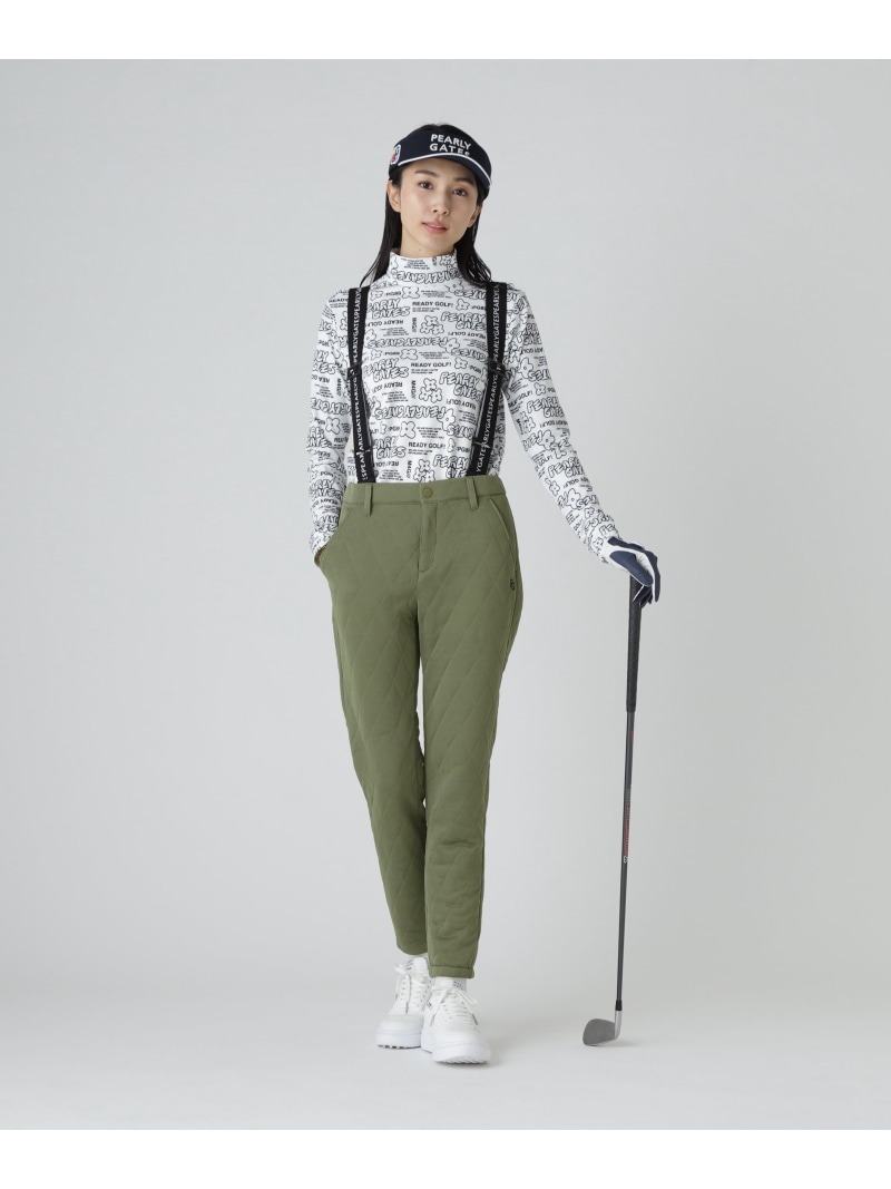 Peキルトジャガードパンツ PEARLY GATES パーリーゲイツ パンツ その他のパンツ カーキグリーン ネイビー【送料無料】[ Fashion]｜PEARLY GATES