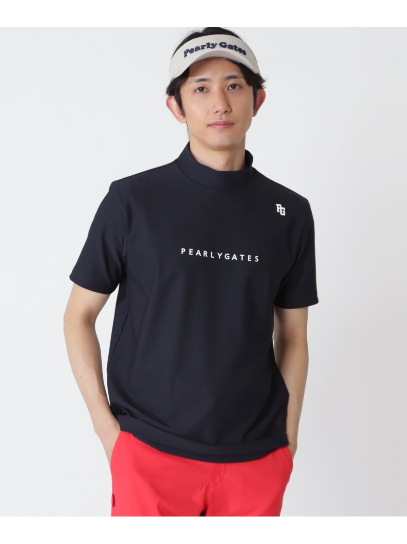 4WAYストレッチリップル半袖ハイネックカットソー PEARLY GATES パーリーゲイツ トップス その他のトップス ネイビー レッド ホワイト【送料無料】[ Fashion]