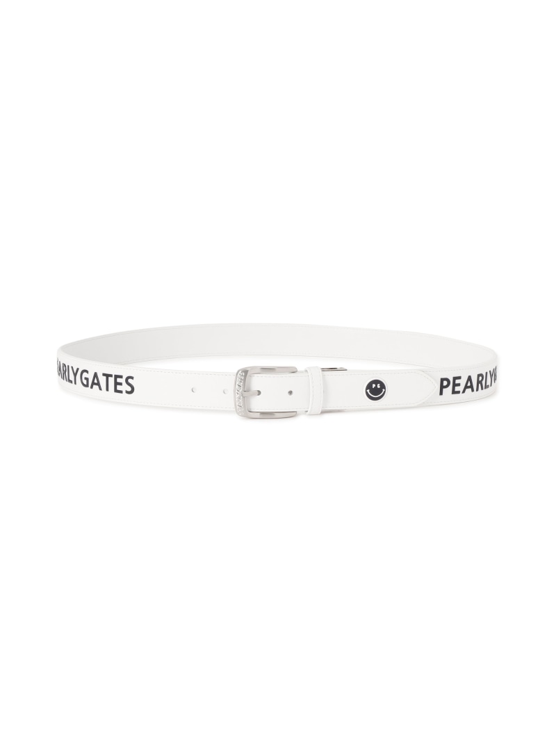 シンプル合皮ベルト (UNISEX) PEARLY GATES パーリーゲイツ ファッション雑貨 ベルト ネイビー ホワイト【送料無料】[ Fashion]｜PEARLY GATES